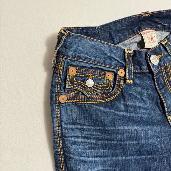 True Religion Size M Women's Dark Blue Boot Cut Jeans - Picture 4 of 6